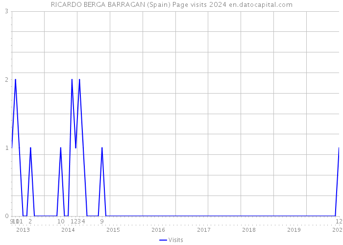 RICARDO BERGA BARRAGAN (Spain) Page visits 2024 