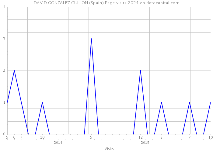 DAVID GONZALEZ GULLON (Spain) Page visits 2024 