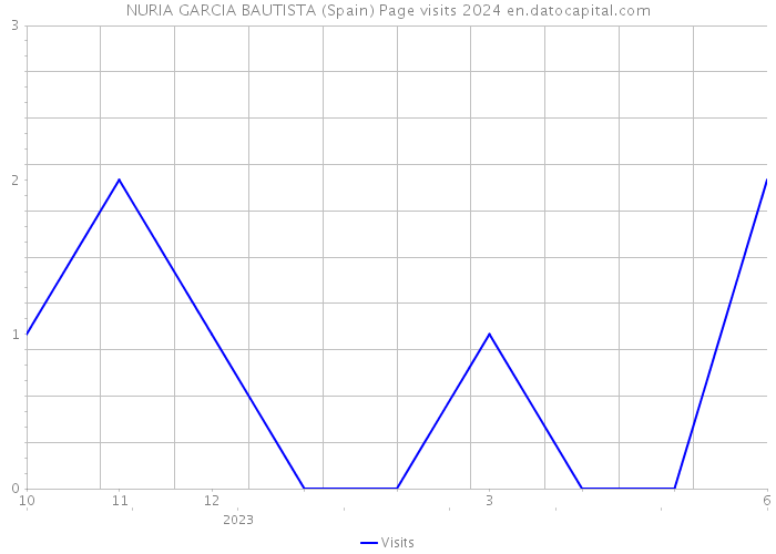 NURIA GARCIA BAUTISTA (Spain) Page visits 2024 