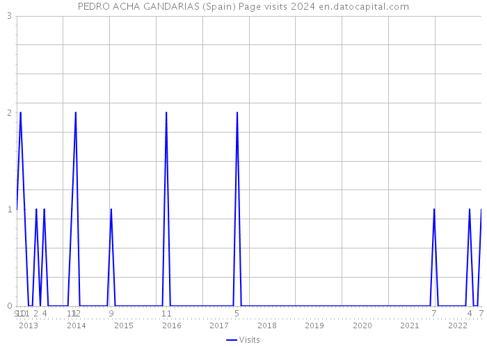 PEDRO ACHA GANDARIAS (Spain) Page visits 2024 