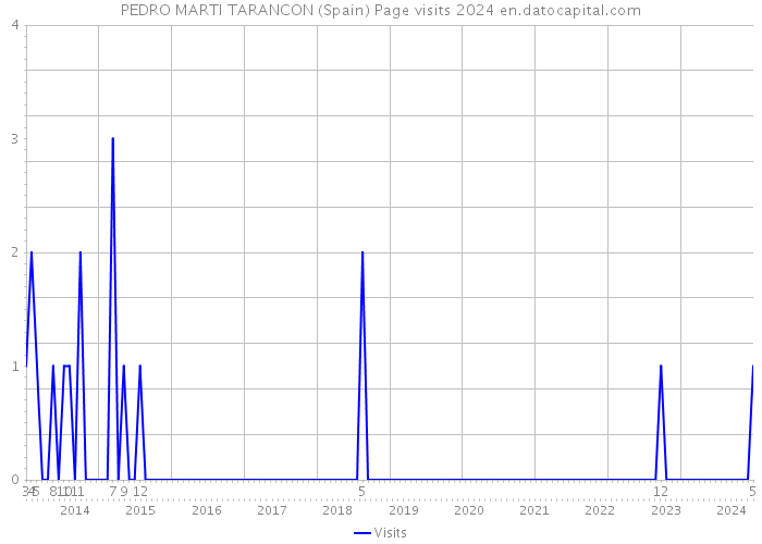 PEDRO MARTI TARANCON (Spain) Page visits 2024 