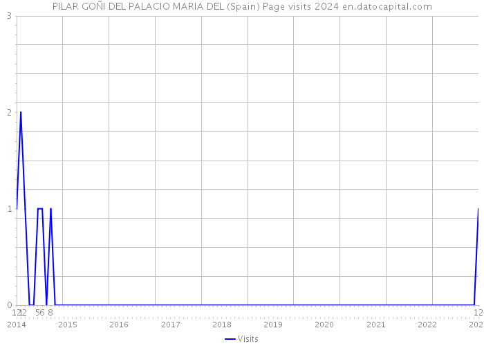 PILAR GOÑI DEL PALACIO MARIA DEL (Spain) Page visits 2024 