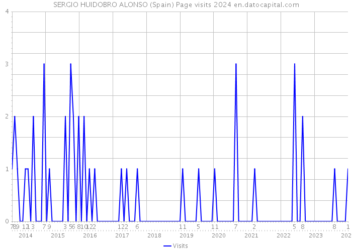 SERGIO HUIDOBRO ALONSO (Spain) Page visits 2024 