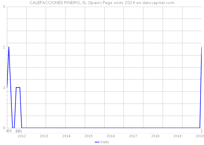 CALEFACCIONES PINEIRO, SL (Spain) Page visits 2024 