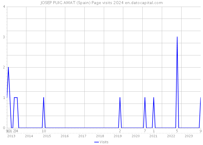 JOSEP PUIG AMAT (Spain) Page visits 2024 