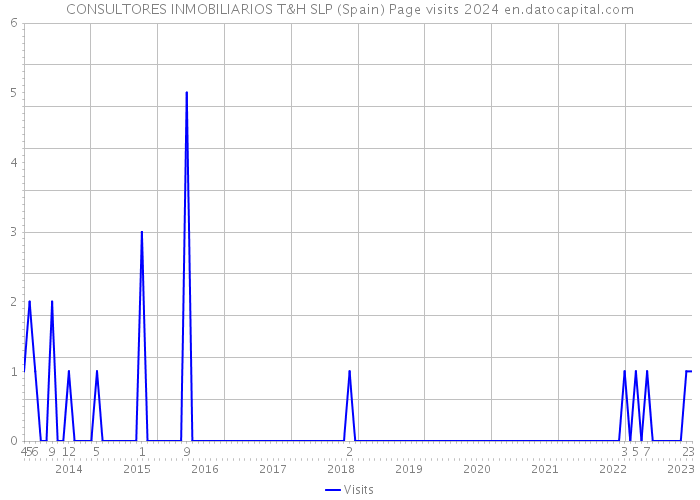 CONSULTORES INMOBILIARIOS T&H SLP (Spain) Page visits 2024 