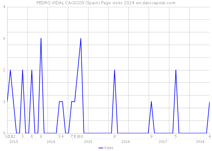 PEDRO VIDAL CAGIGOS (Spain) Page visits 2024 