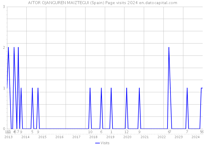 AITOR OJANGUREN MAIZTEGUI (Spain) Page visits 2024 