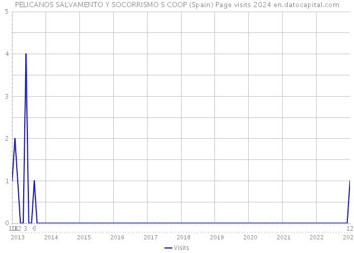 PELICANOS SALVAMENTO Y SOCORRISMO S COOP (Spain) Page visits 2024 