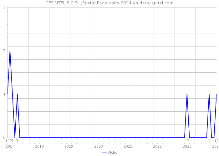 GESINTEL 3.0 SL (Spain) Page visits 2024 