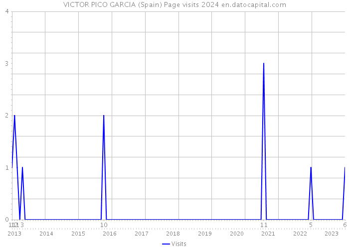 VICTOR PICO GARCIA (Spain) Page visits 2024 