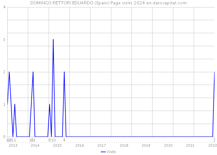 DOMINGO RETTORI EDUARDO (Spain) Page visits 2024 