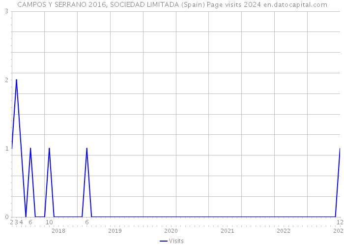 CAMPOS Y SERRANO 2016, SOCIEDAD LIMITADA (Spain) Page visits 2024 