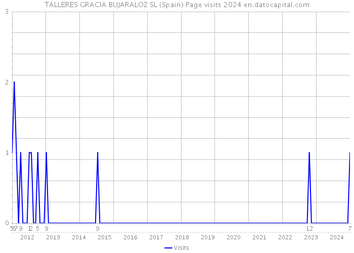 TALLERES GRACIA BUJARALOZ SL (Spain) Page visits 2024 