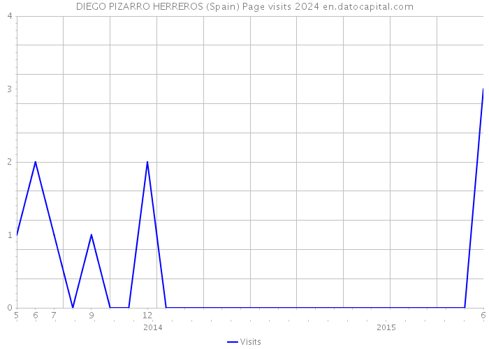 DIEGO PIZARRO HERREROS (Spain) Page visits 2024 