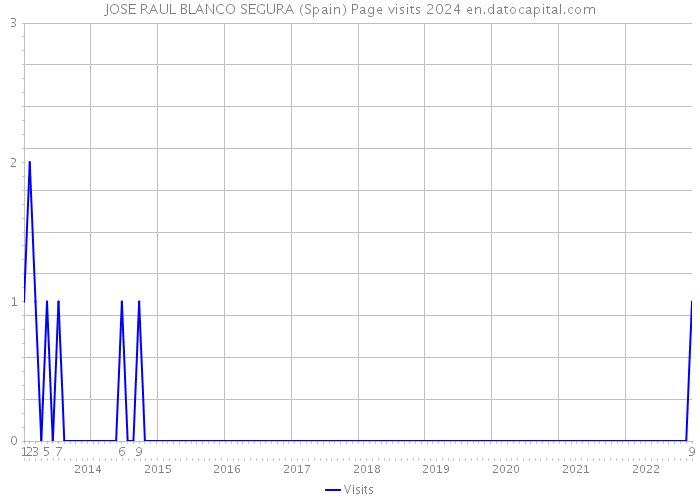 JOSE RAUL BLANCO SEGURA (Spain) Page visits 2024 