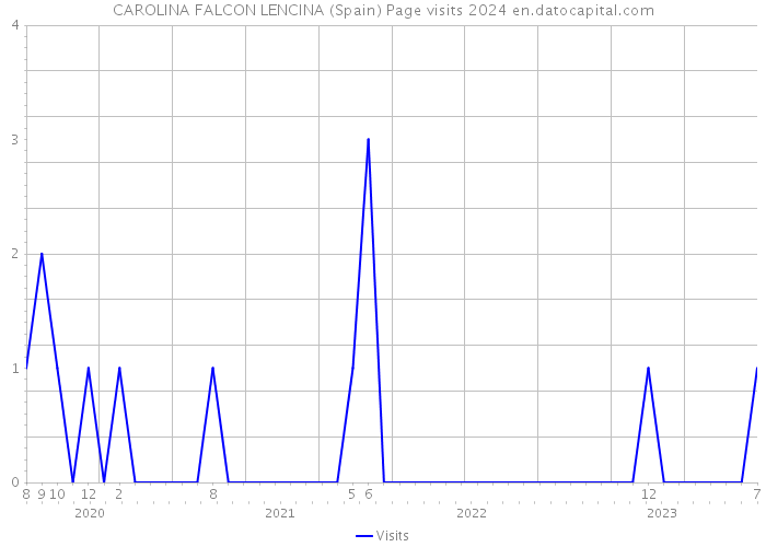 CAROLINA FALCON LENCINA (Spain) Page visits 2024 