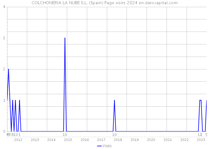 COLCHONERIA LA NUBE S.L. (Spain) Page visits 2024 