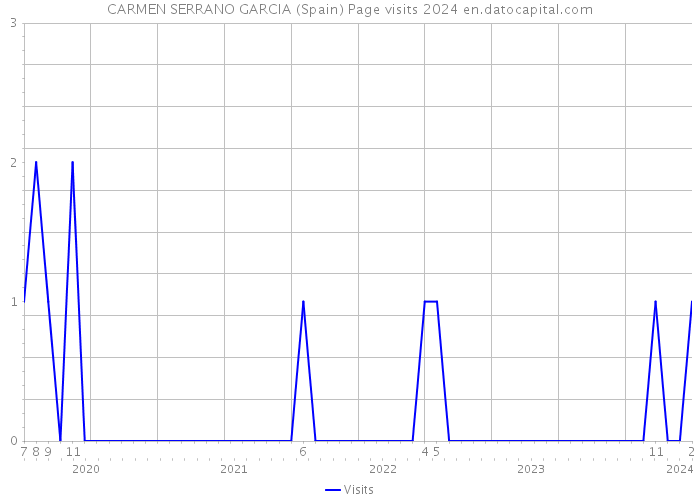 CARMEN SERRANO GARCIA (Spain) Page visits 2024 