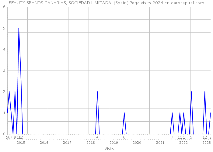 BEAUTY BRANDS CANARIAS, SOCIEDAD LIMITADA. (Spain) Page visits 2024 