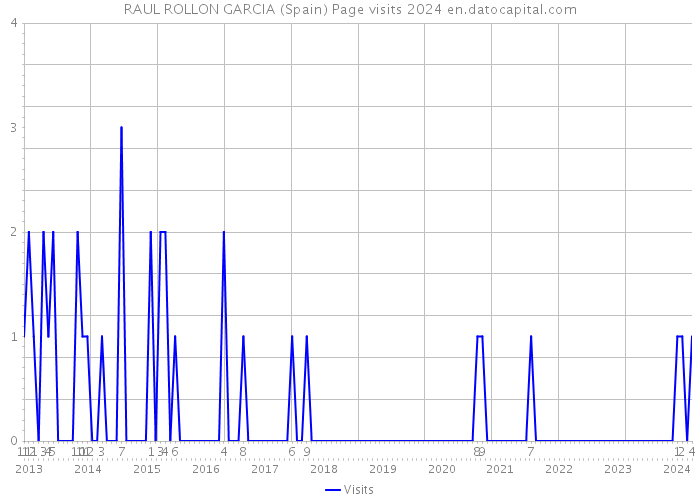 RAUL ROLLON GARCIA (Spain) Page visits 2024 