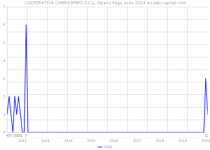 COOPERATIVA CAMPASPERO S.C.L. (Spain) Page visits 2024 