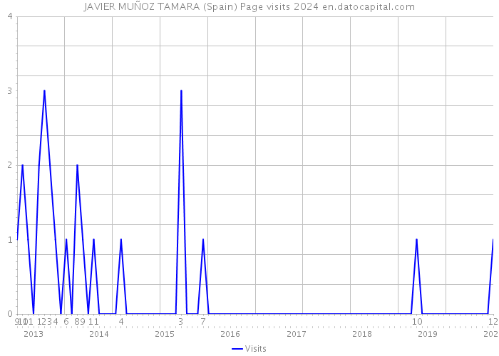 JAVIER MUÑOZ TAMARA (Spain) Page visits 2024 