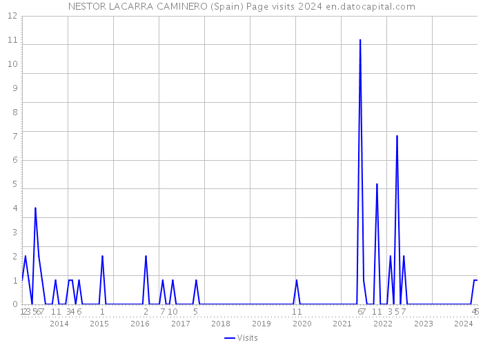 NESTOR LACARRA CAMINERO (Spain) Page visits 2024 
