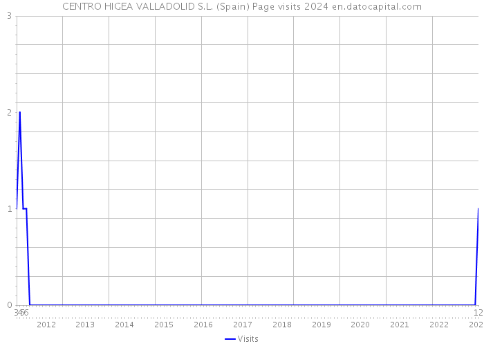 CENTRO HIGEA VALLADOLID S.L. (Spain) Page visits 2024 