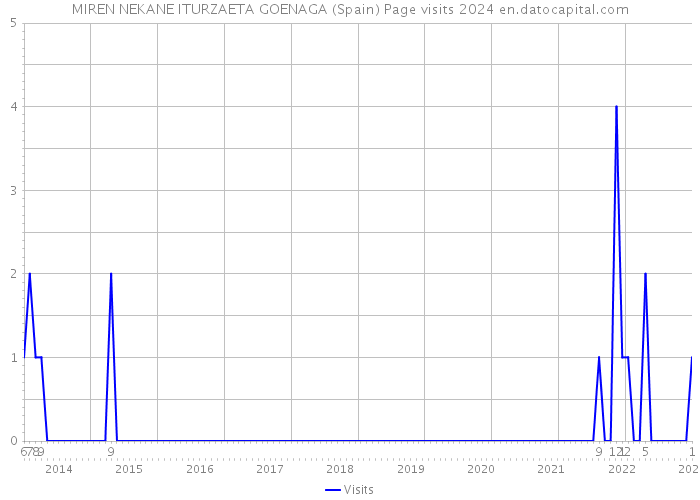 MIREN NEKANE ITURZAETA GOENAGA (Spain) Page visits 2024 