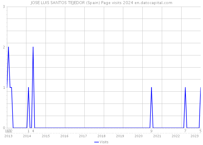JOSE LUIS SANTOS TEJEDOR (Spain) Page visits 2024 