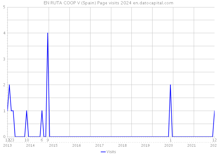 EN RUTA COOP V (Spain) Page visits 2024 