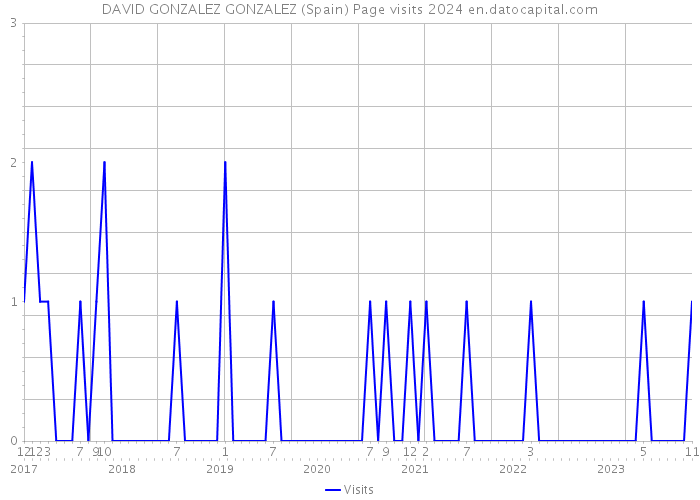 DAVID GONZALEZ GONZALEZ (Spain) Page visits 2024 
