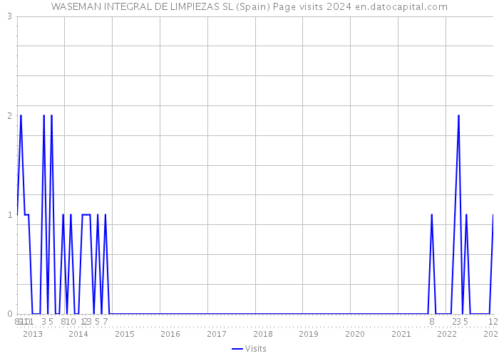 WASEMAN INTEGRAL DE LIMPIEZAS SL (Spain) Page visits 2024 