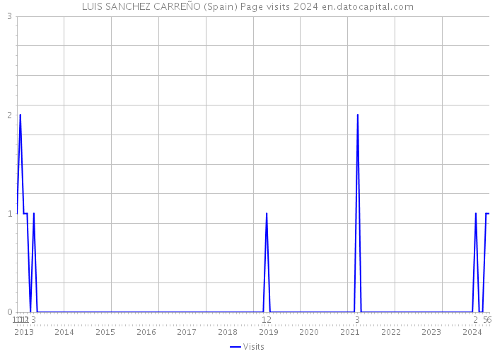 LUIS SANCHEZ CARREÑO (Spain) Page visits 2024 