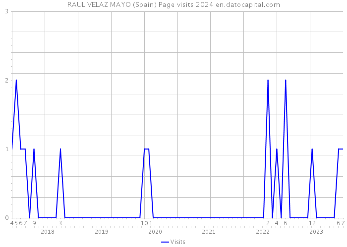 RAUL VELAZ MAYO (Spain) Page visits 2024 