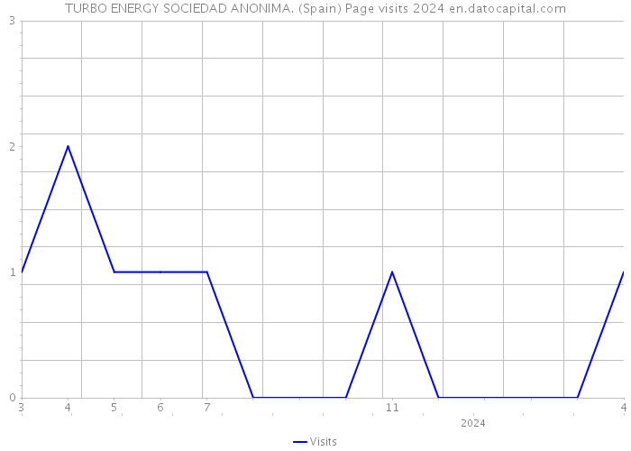 TURBO ENERGY SOCIEDAD ANONIMA. (Spain) Page visits 2024 