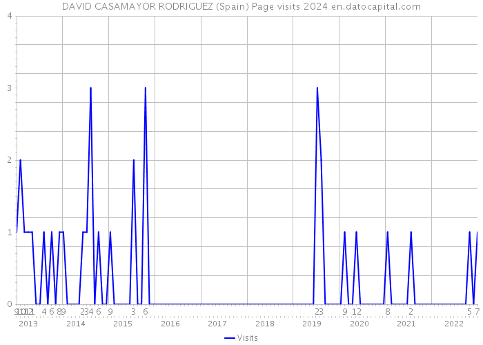 DAVID CASAMAYOR RODRIGUEZ (Spain) Page visits 2024 
