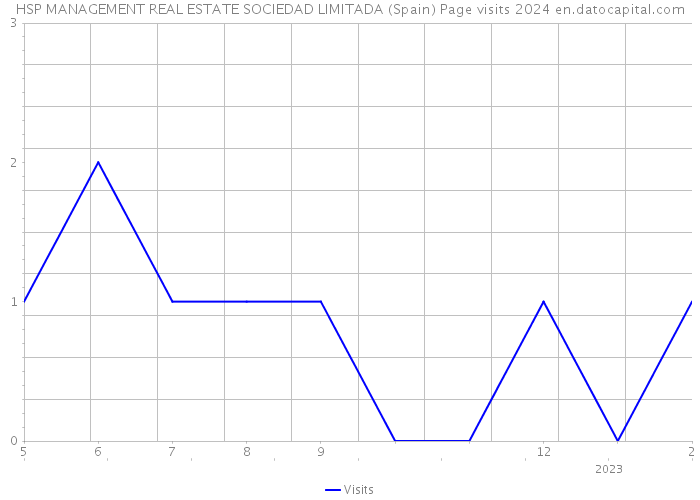 HSP MANAGEMENT REAL ESTATE SOCIEDAD LIMITADA (Spain) Page visits 2024 