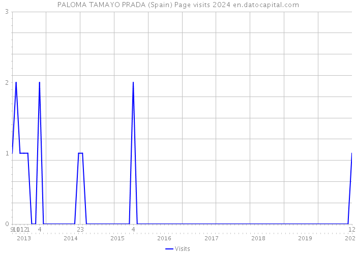 PALOMA TAMAYO PRADA (Spain) Page visits 2024 