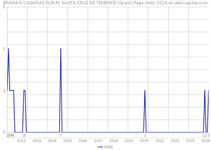 BRAMAXI CANARIAS SL(R.M. SANTA CRUZ DE TENERIFE) (Spain) Page visits 2024 