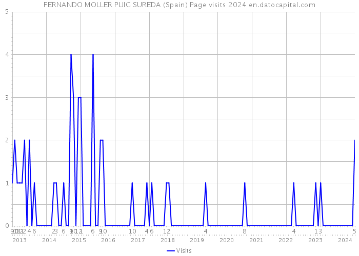 FERNANDO MOLLER PUIG SUREDA (Spain) Page visits 2024 
