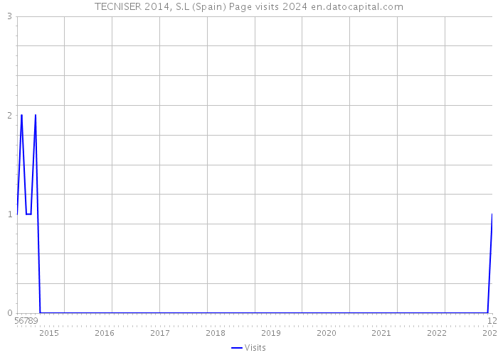 TECNISER 2014, S.L (Spain) Page visits 2024 
