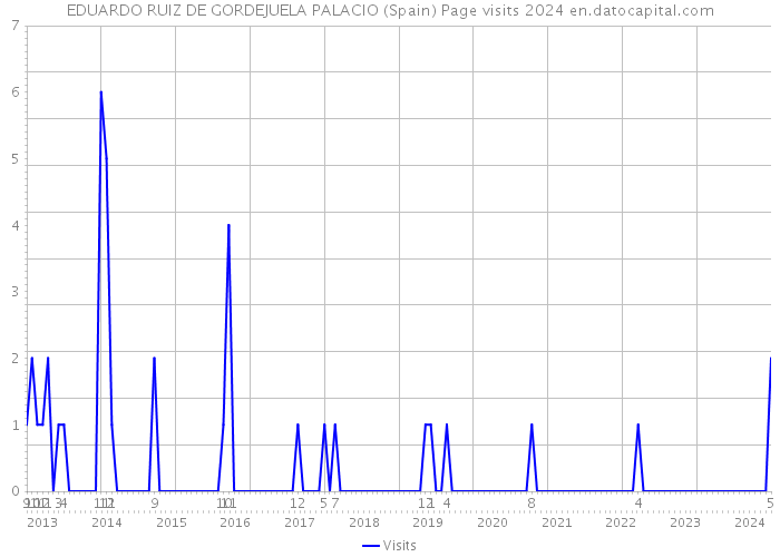 EDUARDO RUIZ DE GORDEJUELA PALACIO (Spain) Page visits 2024 
