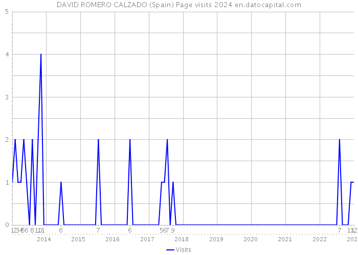 DAVID ROMERO CALZADO (Spain) Page visits 2024 