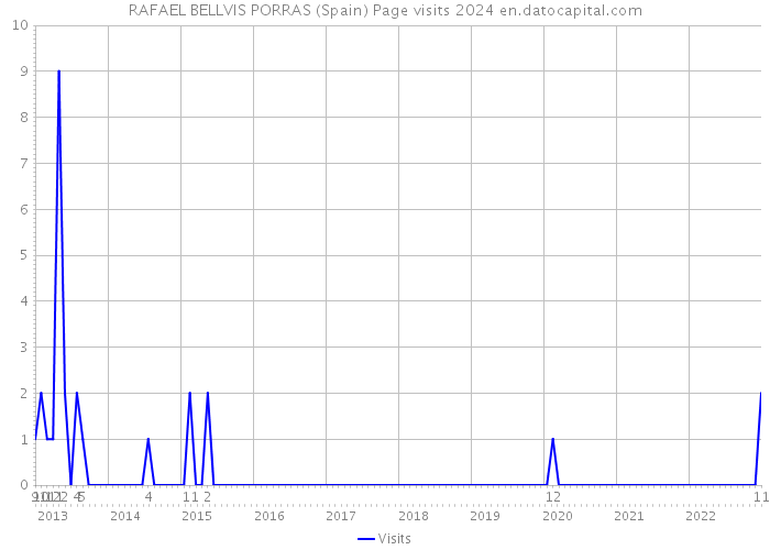 RAFAEL BELLVIS PORRAS (Spain) Page visits 2024 