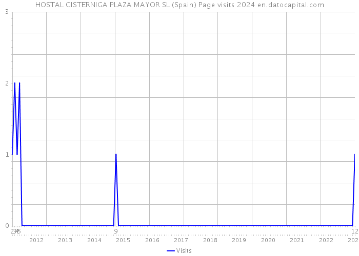 HOSTAL CISTERNIGA PLAZA MAYOR SL (Spain) Page visits 2024 