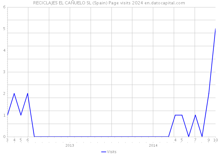 RECICLAJES EL CAÑUELO SL (Spain) Page visits 2024 