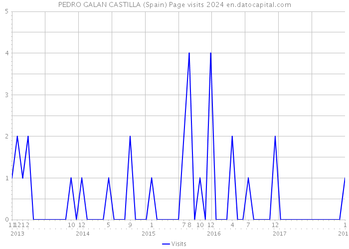 PEDRO GALAN CASTILLA (Spain) Page visits 2024 