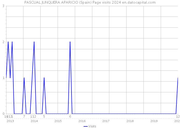 PASCUAL JUNQUERA APARICIO (Spain) Page visits 2024 
